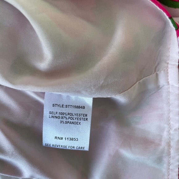 Sugarlips Pink and Green Floral Crop Top - Picture 8 of 8